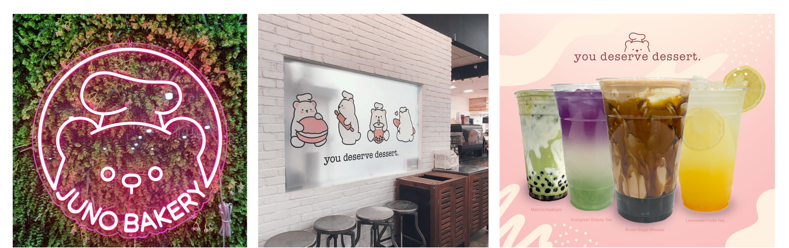 Juno Bakery - logo, signage, and menus - 2020-2023